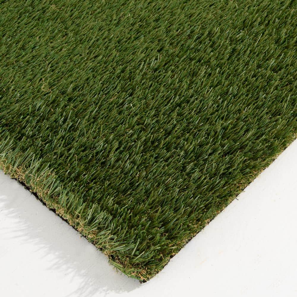 NATCO HOME 56 oz. 7.5 ft. x 9 ft. Field/Olive Green Artificial Grass Rug