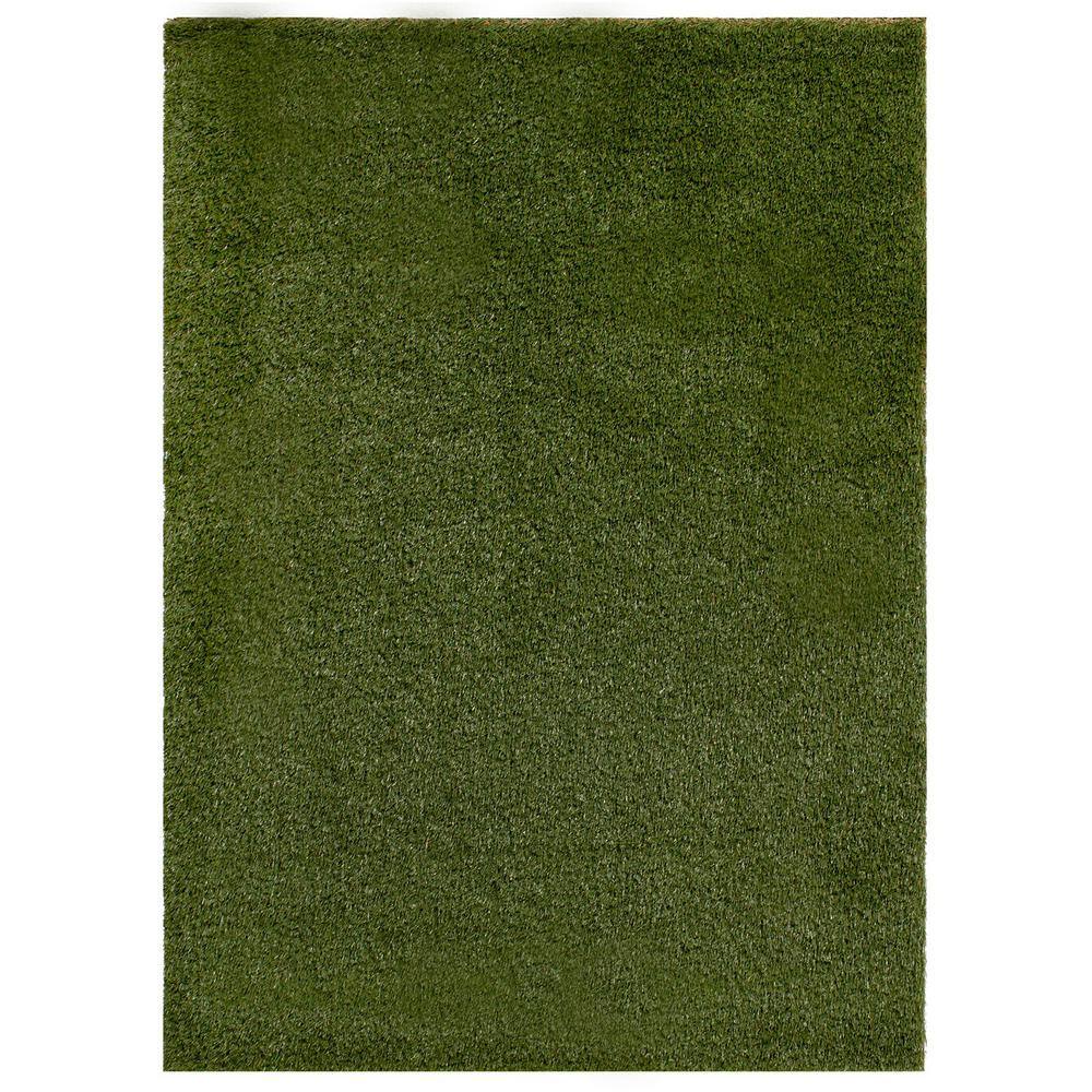 NATCO HOME 56 oz. 7.5 ft. x 9 ft. Field/Olive Green Artificial Grass Rug