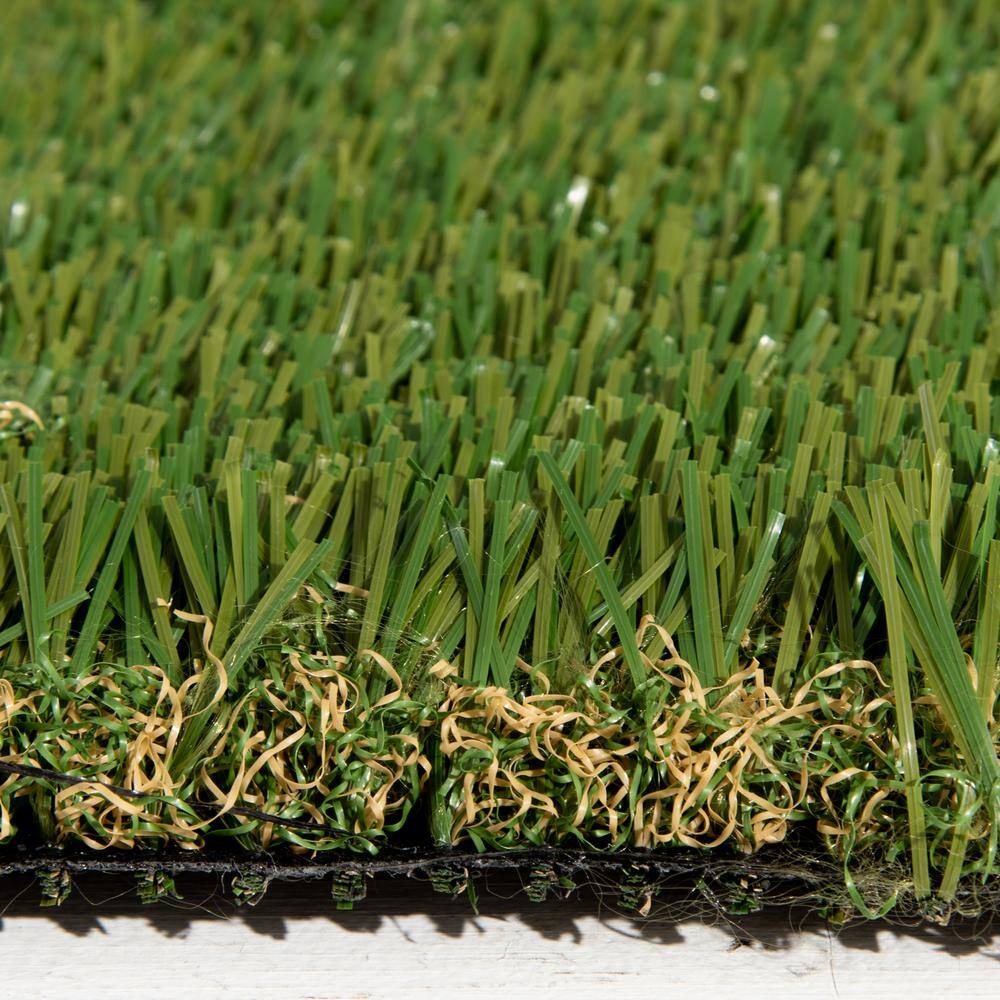 NATCO HOME 69 oz. 7.5 ft. x 9 ft. Field/Olive Green Artificial Grass Rug