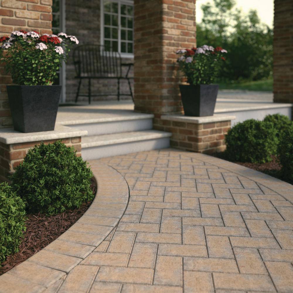 Pavestone Paper Sample Only of Holland 7.87 in. L x 3.94 in. W x 1.77 in. H 45 mm Fieldstone Blend Concrete Paver (1-Piece)