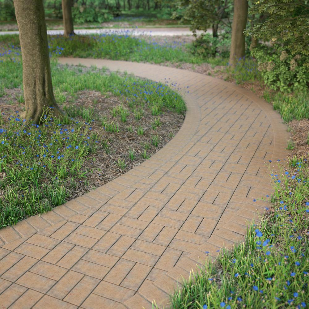Pavestone Paper Sample Only of Holland 7.87 in. L x 3.94 in. W x 1.77 in. H 45 mm Fieldstone Blend Concrete Paver (1-Piece)