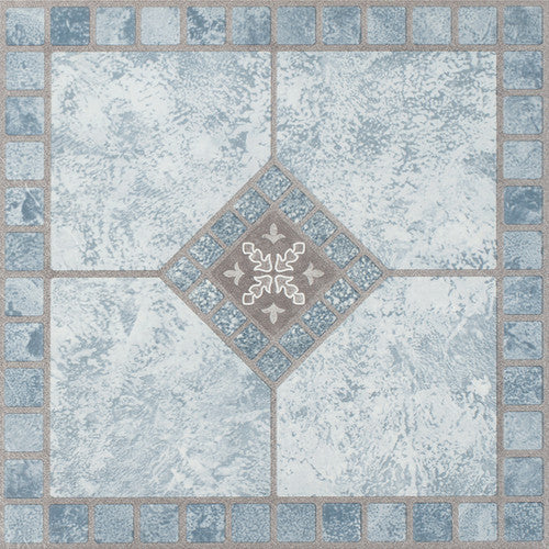 Achim Portfolio Blue Diamond 12-in x 12-in Peel and Stick Vinyl Tile Flooring (9-sq ft)