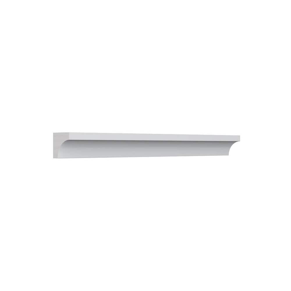 Ekena Millwork WM100 0.69 in. D x 0.69 in. W x 96 in. L Wood (Finger Joint Pine) Crown Molding