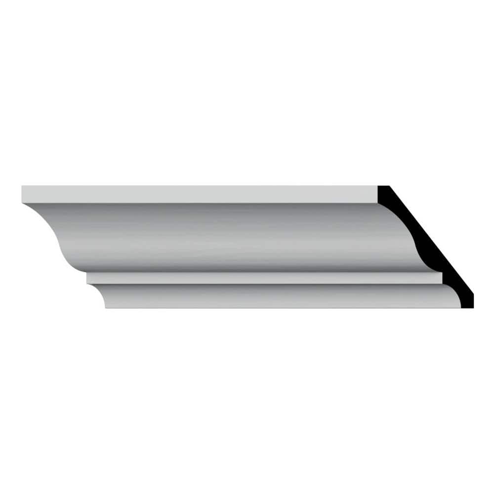 Ekena Millwork WM48 0.56 in. D x 4.25 in. W x 96 in. L Wood (Fingerjoint Pine) Crown Moulding