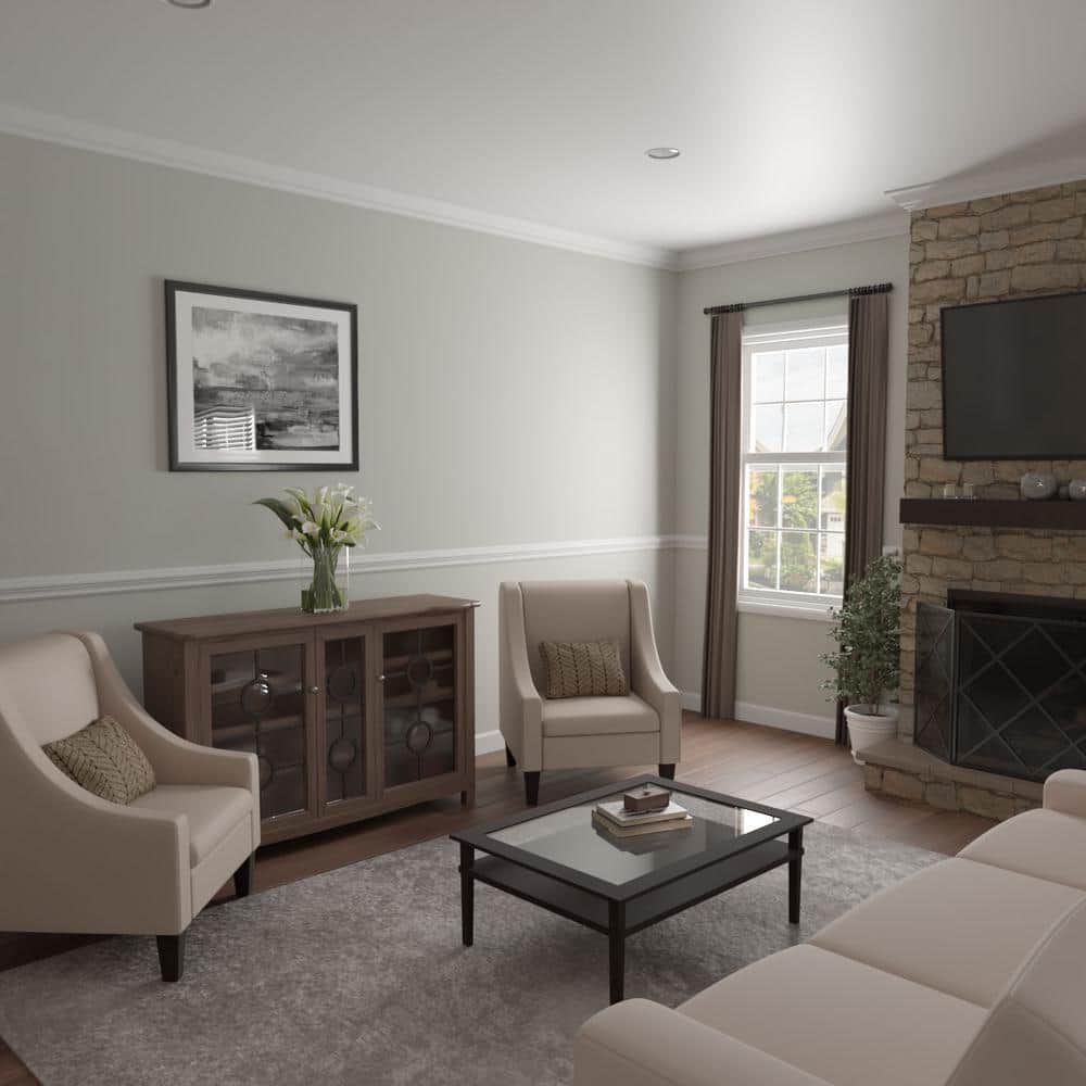 Ekena Millwork WM45 0.59 in. D x 5.25 in. W x 96 in. L Wood (Finger Joint Pine) Crown Molding