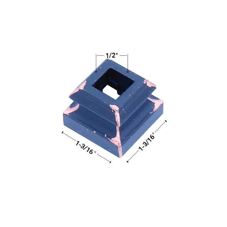 EVERMARK Stair Parts 1/2 in. Oil Rubbed Copper Flat Metal Shoe for Stair Remodel