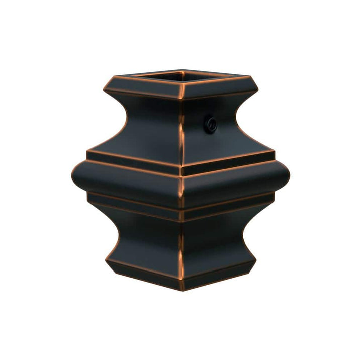 EVERMARK Stair Parts 1/2 in. Oil Rubbed Copper Metal Knuckle Baluster Fitting for Stair Remodel