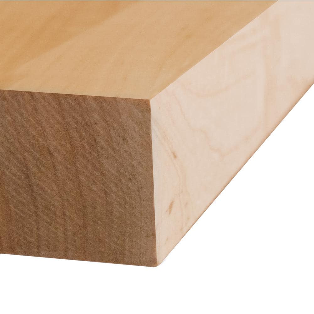 Swaner Hardwood 3 ft. L x 25 in. D x 1.5 in. T Finished Maple Solid Wood Butcher Block Countertop With Square Edge