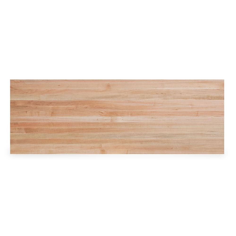 Swaner Hardwood 6 ft. L x 25 in. D x 1.5 in. T Finished Maple Solid Wood Butcher Block Countertop With Square Edge