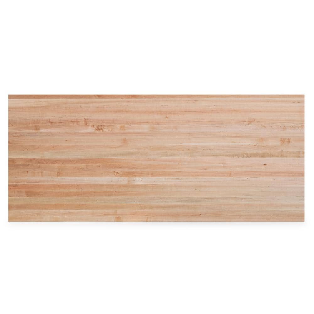 Swaner Hardwood 4 ft. L x 36 in. D x 1.5 in. T Finished Maple Solid Wood Butcher Block Countertop With Square Edge
