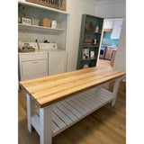 Swaner Hardwood 4 ft. L x 25 in. D x 1.75 in. T Finished Maple Solid Wood Butcher Block Countertop With Eased Edge