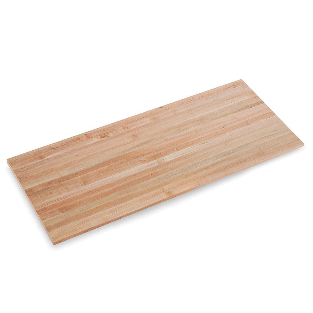 Swaner Hardwood 6 ft. L x 30 in. D x 1.75 in. T Finished Maple Solid Wood Butcher Block Island Countertop With Eased Edge