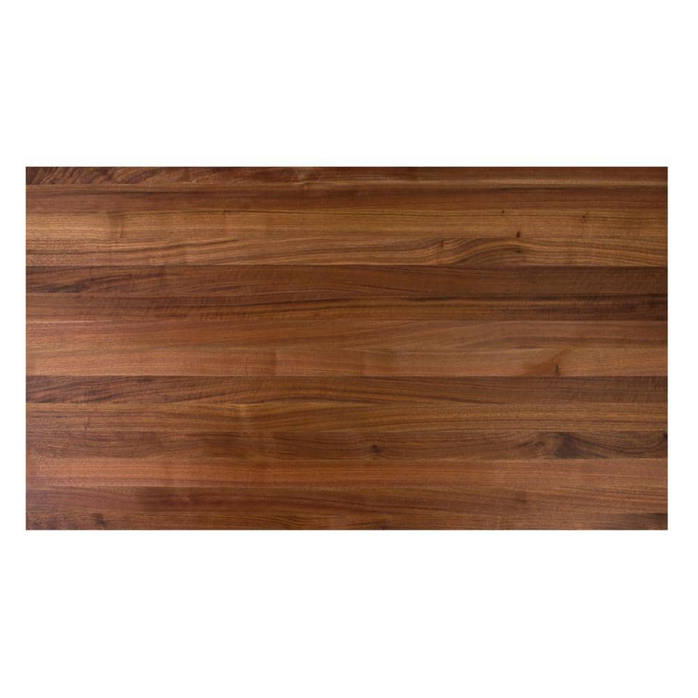 Swaner Hardwood 6 ft. L x 25 in. D x 1.5 in. T Finished Walnut Solid Wood Butcher Block Countertop With Square Edge