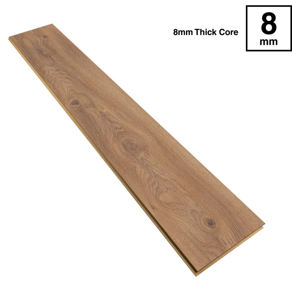 Krono Original Firebrand Oak Solid 8mm T x 7.67 in. W Laminate Wood Flooring(24.32 sq. ft./case)