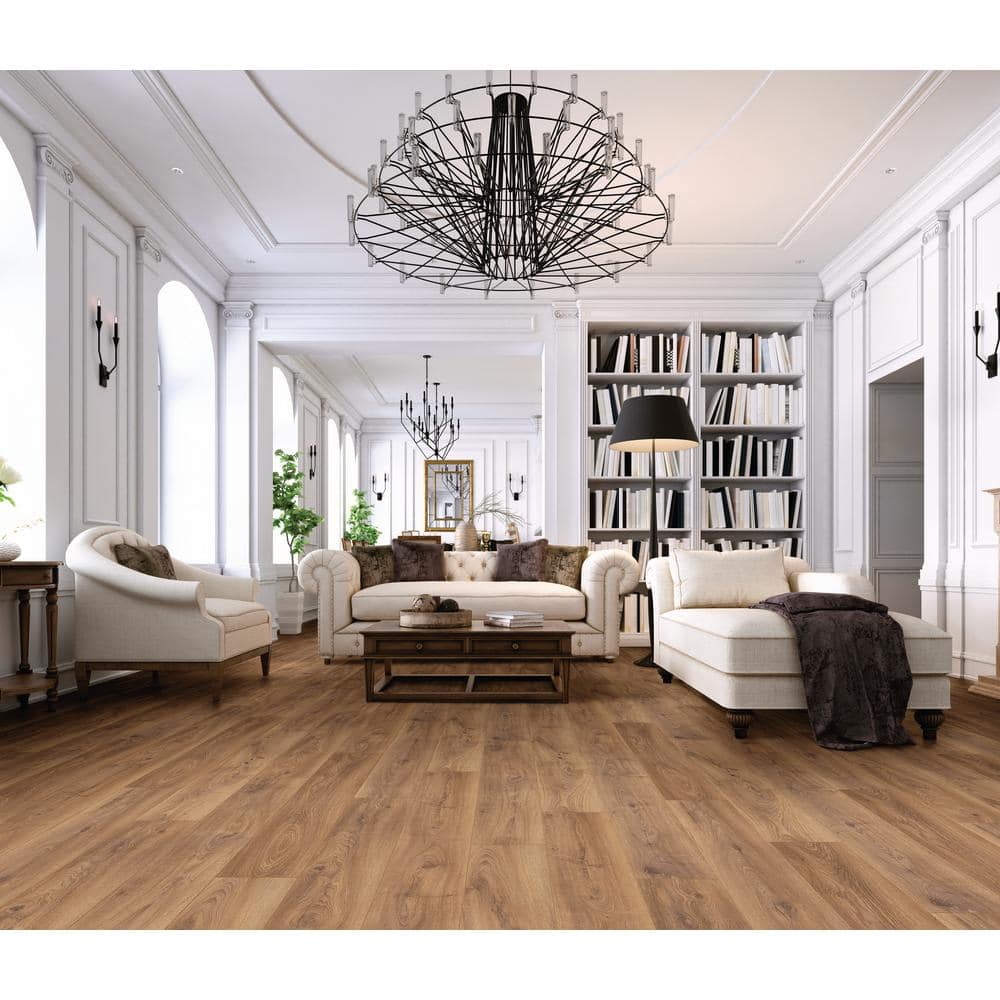 Krono Original Firebrand Oak Solid 8mm T x 7.67 in. W Laminate Wood Flooring(24.32 sq. ft./case)