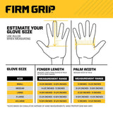 FIRM GRIP Large Flex Cuff Outdoor and Work Gloves