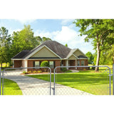 Fit-Right 24 in. to 72 in. W x 6 ft. H Galvanized Metal Chain Link Fence Gate Kit
