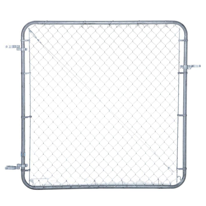 Fit-Right 24 in. to 72 in. W x 6 ft. H Galvanized Metal Chain Link Fence Gate Kit