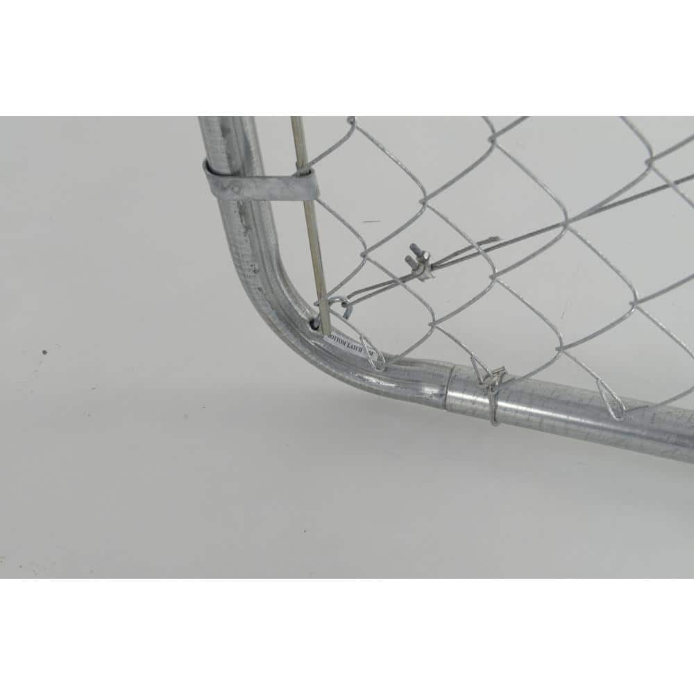 Fit-Right 24 in. to 72 in. W x 6 ft. H Galvanized Metal Chain Link Fence Gate Kit