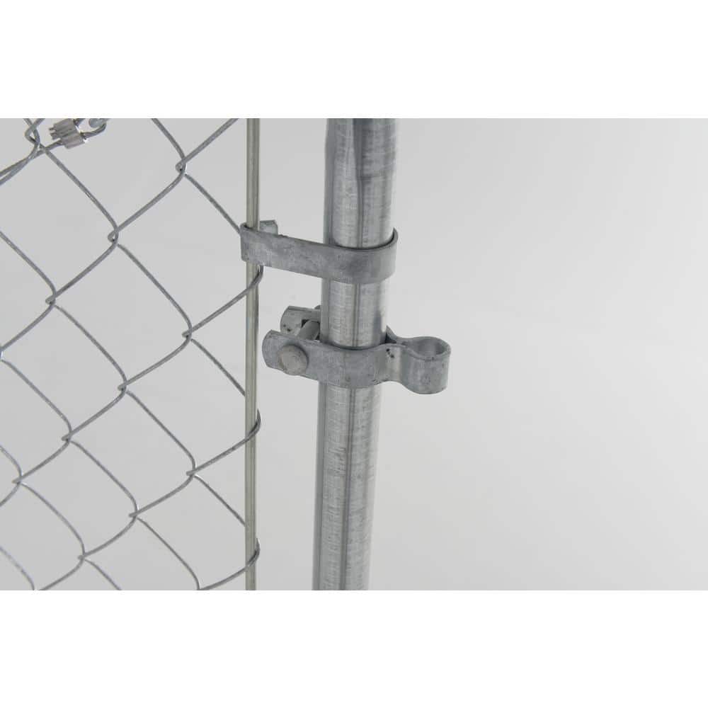 Fit-Right 24 in. to 72 in. W x 6 ft. H Galvanized Metal Chain Link Fence Gate Kit