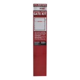 Fit-Right 4 ft. H Adjustable Walk Gate Kit, Square Corner Frame - Black