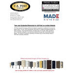 Salsbury 3800 Horizontal Series Surface-Mount Mailbox, 9 Compartments + 2 Parcel Lockers