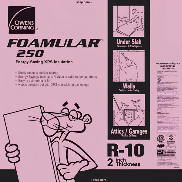 Owens Corning FOAMULAR 250 XPS Insulation Board - All Sizes image 2