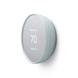 Google Nest Thermostat - Smart Programmable Wi-Fi Thermostat Fog + Nest Thermostat Trim Kit Deep Fog