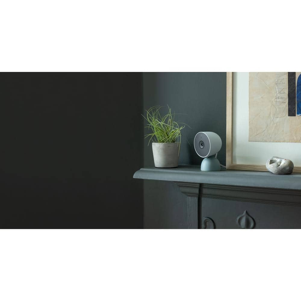 Google Nest Cam - Indoor Wired Smart Home Security Camera - Fog