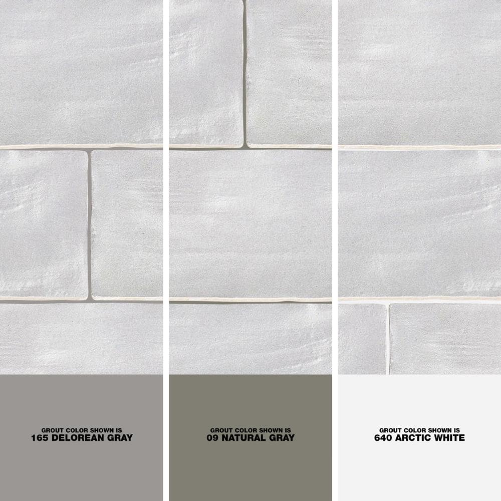 Amagansett Fog 2 in. x 8 in. 9 mm Satin Ceramic Wall Tile (5.38 sq. ft. / box)