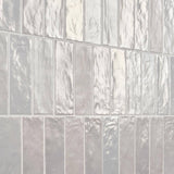 Amagansett Fog 2 in. x 8 in. 9 mm Satin Ceramic Wall Tile (5.38 sq. ft. / box)