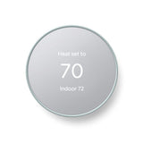 Google Nest Thermostat - Smart Programmable Wi-Fi Thermostat Fog and Nest Thermostat Trim Kit Snow