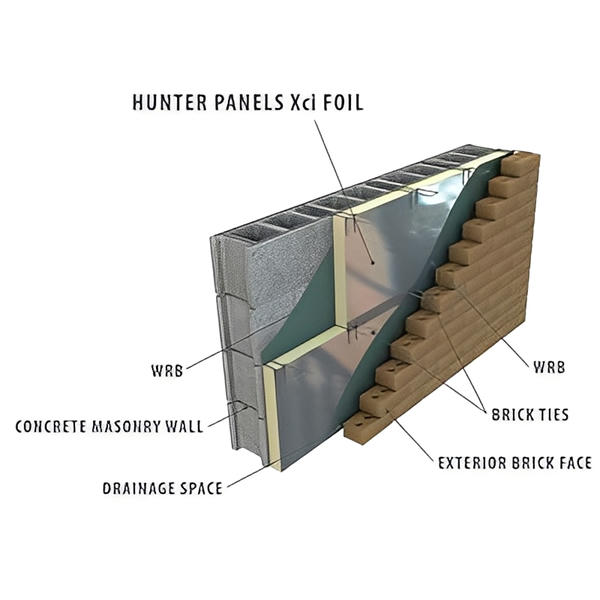 Hunter Panels Xci Foil Polyiso Panel 4ft x 8ft (All Sizes) image 2