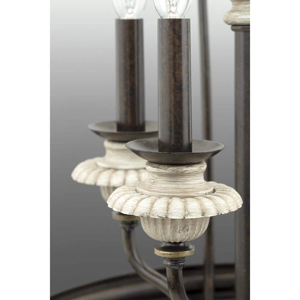 Progress Lighting Bergamo Collection 5-Light Forged Bronze Chandelier