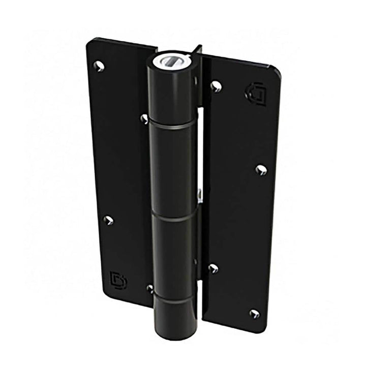 FORGERIGHT 5 in. Black Aluminum Fence Self-Closing Gate Hinge