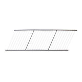 FORTRESS Fe26 Vertical Cable Rail 34 in. x 6 ft. Black Sand Steel Railing Level Panel