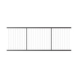 FORTRESS Fe26 Vertical Cable Rail 34 in. x 8 ft. Black Sand Railin.g Level Panel