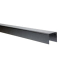 FORTRESS Fe26 Cable Rail 8 ft. Black Sand Flat Accent Top Rail for Cable Railing System