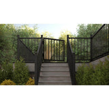 FORTRESS Inspire Black Metal Gate Kit Hardware (Latch, Hinges, Fasteners Included)