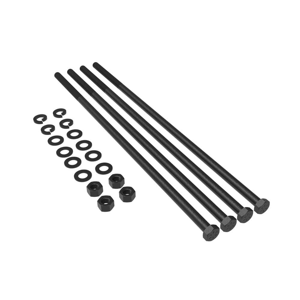 FORTRESS 14 in. Evolution Steel Black Deck Framing Bolt Kit