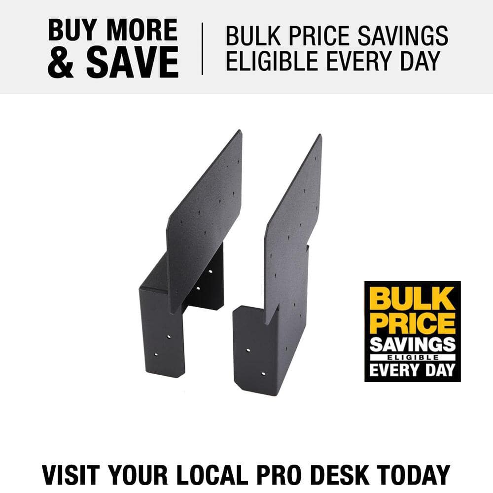 FORTRESS Evolution Steel Black Deck Framing Single Beam to Post Bracket