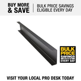 FORTRESS Evolution Steel Black Deck Framing 2 in. x 6 in. x 8 ft. Blank U-Rim Joist