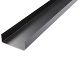 FORTRESS Evolution Steel Black Deck Framing 2 in. x 6 in. x 8 ft. Blank U-Rim Joist
