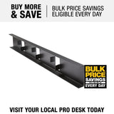 FORTRESS Evolution Steel Black Deck Framing 2 in. x 6 in x 8 ft. U-Rim Joist 12 in. O.C.