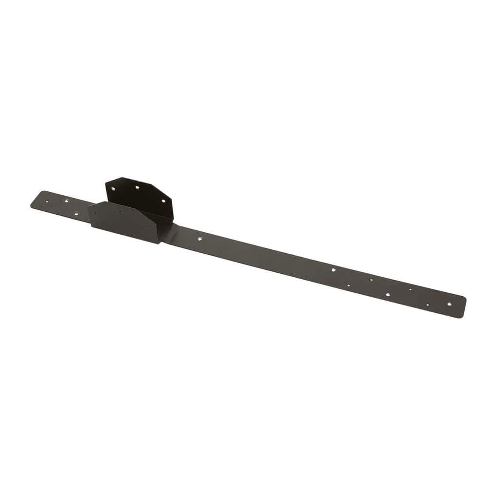 FORTRESS Evolution Steel Black Deck Stair Framing Strap