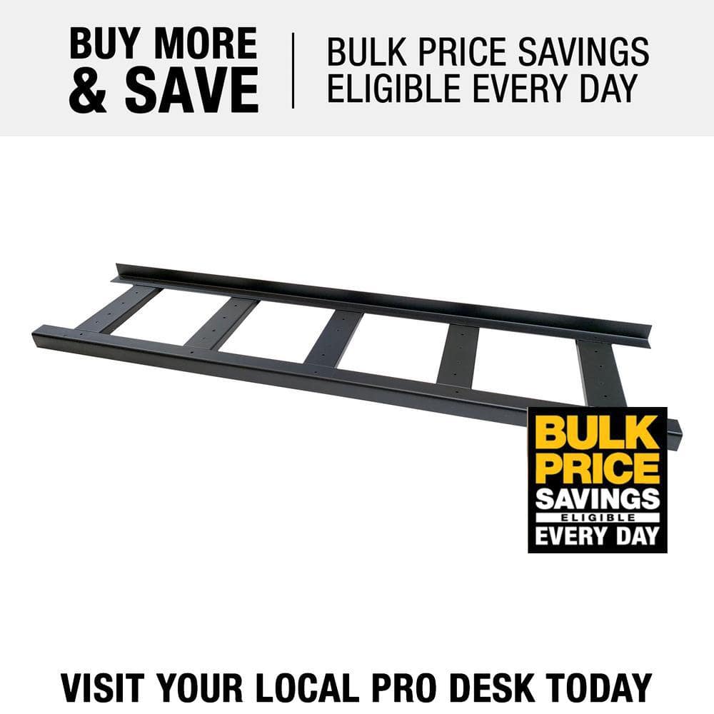 FORTRESS Evolution Steel Black Deck Stair Framing 48 in. Stair Tray