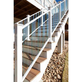 FORTRESS Al13 Home Pure View 6 ft. W x 1.3 in. H Black Sand Rail for Glass Panel (Pair)