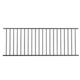 FORTRESS Fe26 34 in. H x 8 ft. W Black Steel Railing Level Panel