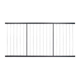FORTRESS Fe26 Vertical Cable Rail 40 in. x 8 ft. Black Sand Steel Railing Level Panel
