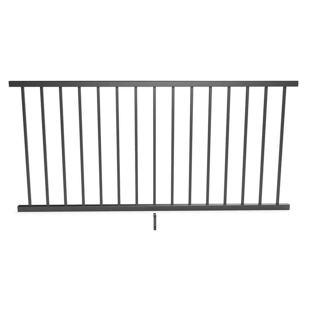 FORTRESS Inspire Railing 32.5 in. H x 6 ft. W Aluminum Black Sand Level Panel